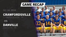 Recap: Crawfordsville  vs. Danville  2016