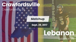Matchup: Crawfordsville vs. Lebanon  2017