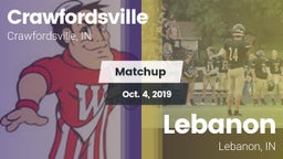 Matchup: Crawfordsville vs. Lebanon  2019