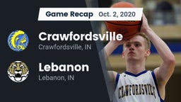 Recap: Crawfordsville  vs. Lebanon  2020