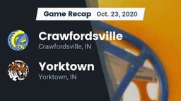 Recap: Crawfordsville  vs. Yorktown  2020
