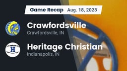 Recap: Crawfordsville  vs. Heritage Christian  2023