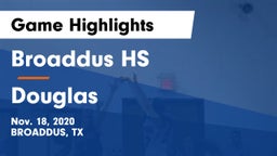 Broaddus HS vs Douglas  Game Highlights - Nov. 18, 2020
