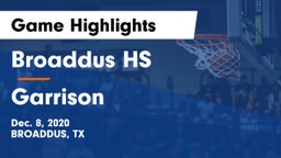 Broaddus HS vs Garrison Game Highlights - Dec. 8, 2020