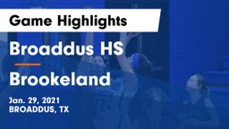 Broaddus HS vs Brookeland  Game Highlights - Jan. 29, 2021
