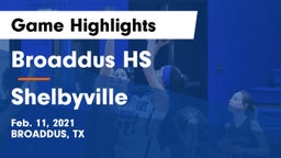 Broaddus HS vs Shelbyville  Game Highlights - Feb. 11, 2021