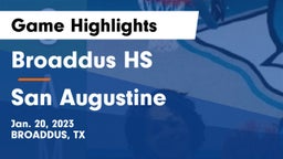 Broaddus HS vs San Augustine  Game Highlights - Jan. 20, 2023