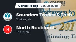 Recap: Saunders Trades & Tech  vs. North Rockland  2018