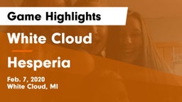 White Cloud  vs Hesperia  Game Highlights - Feb. 7, 2020
