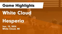 White Cloud  vs Hesperia  Game Highlights - Jan. 15, 2024