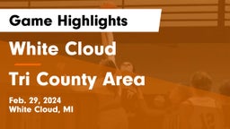 White Cloud  vs Tri County Area  Game Highlights - Feb. 29, 2024