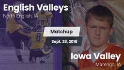 Matchup: English Valleys vs. Iowa Valley  2018