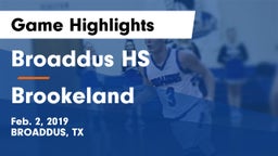 Broaddus HS vs Brookeland Game Highlights - Feb. 2, 2019