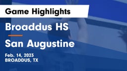 Broaddus HS vs San Augustine  Game Highlights - Feb. 14, 2023