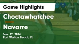 Choctawhatchee  vs Navarre  Game Highlights - Jan. 12, 2024