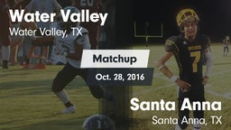 Matchup: Water Valley vs. Santa Anna  2016