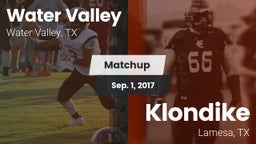 Matchup: Water Valley vs. Klondike  2017
