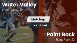 Matchup: Water Valley vs. Paint Rock  2017