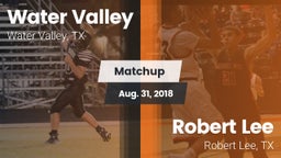 Matchup: Water Valley vs. Robert Lee  2018