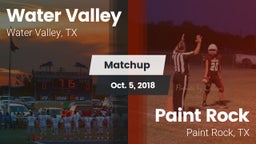 Matchup: Water Valley vs. Paint Rock  2018