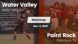 Matchup: Water Valley vs. Paint Rock  2020