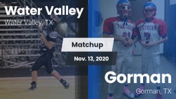 Matchup: Water Valley vs. Gorman  2020