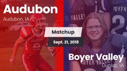Matchup: Audubon vs. Boyer Valley  2018