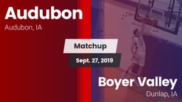 Matchup: Audubon vs. Boyer Valley  2019