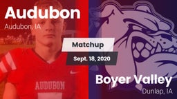 Matchup: Audubon vs. Boyer Valley  2020