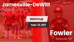 Matchup: Jamesville-DeWitt vs. Fowler  2017