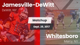 Matchup: Jamesville-DeWitt vs. Whitesboro  2017