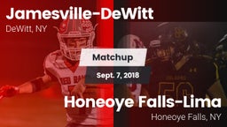 Matchup: Jamesville-DeWitt vs. Honeoye Falls-Lima  2018