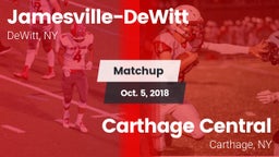 Matchup: Jamesville-DeWitt vs. Carthage Central  2018