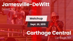 Matchup: Jamesville-DeWitt vs. Carthage Central  2019