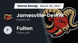 Recap: Jamesville-DeWitt  vs. Fulton  2021