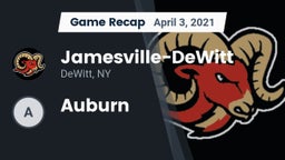 Recap: Jamesville-DeWitt  vs. Auburn  2021