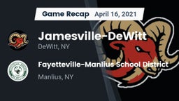 Recap: Jamesville-DeWitt  vs. Fayetteville-Manlius School District  2021