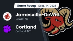 Recap: Jamesville-DeWitt  vs. Cortland  2023