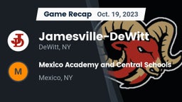 Recap: Jamesville-DeWitt  vs. Mexico Academy and Central Schools 2023
