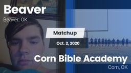 Matchup: Beaver vs. Corn Bible Academy  2020