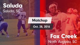 Matchup: Saluda vs. Fox Creek  2016