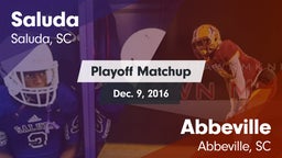 Matchup: Saluda vs. Abbeville  2016