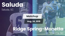 Matchup: Saluda vs. Ridge Spring-Monetta  2018