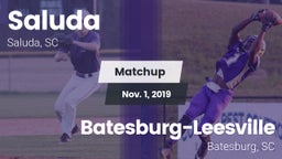 Matchup: Saluda vs. Batesburg-Leesville  2019