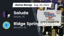 Recap: Saluda  vs. Ridge Spring-Monetta  2022