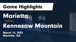 Marietta  vs Kennesaw Mountain  Game Highlights - March 14, 2023