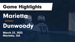Marietta  vs Dunwoody  Game Highlights - March 22, 2023