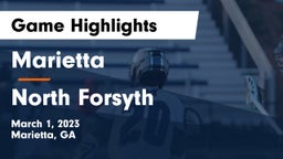 Marietta  vs North Forsyth  Game Highlights - March 1, 2023