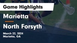 Marietta  vs North Forsyth  Game Highlights - March 22, 2024