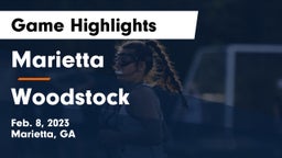 Marietta  vs Woodstock  Game Highlights - Feb. 8, 2023